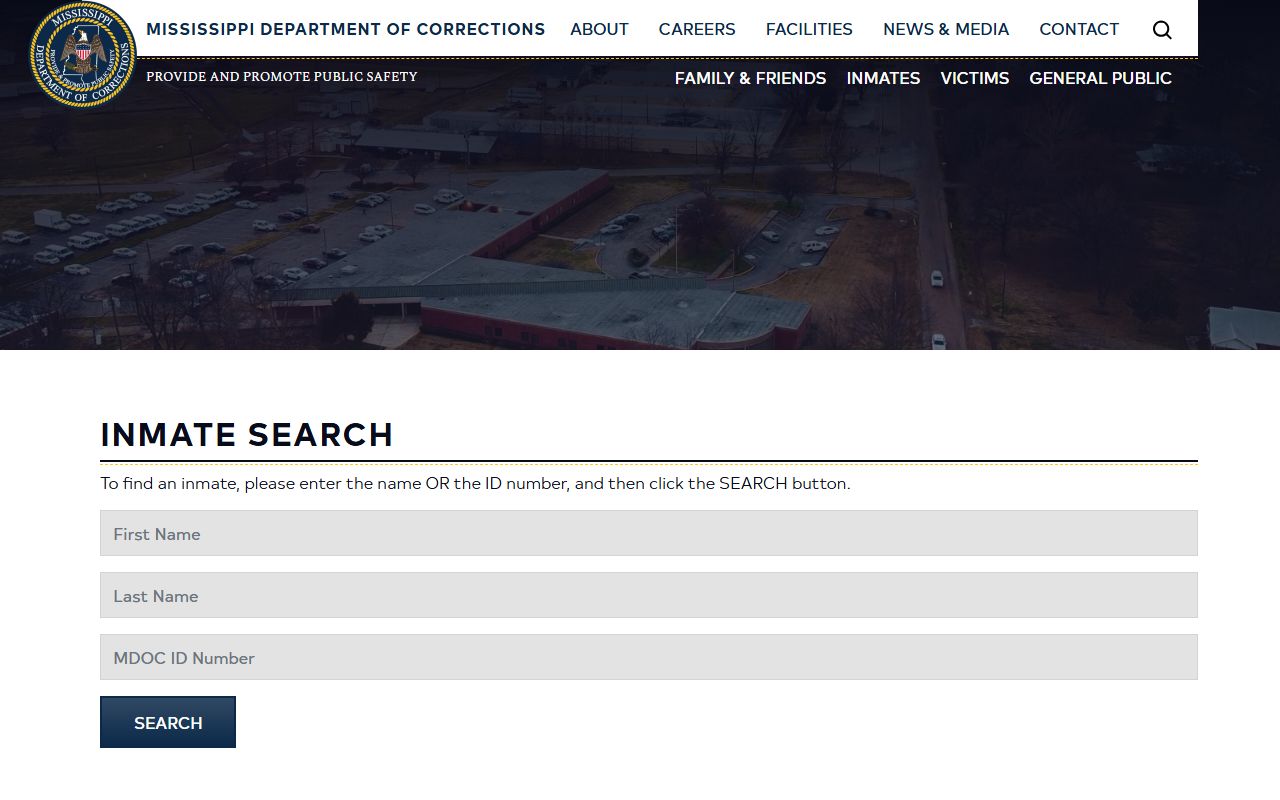 Issaquena County inmate population MDOC inmate search fields